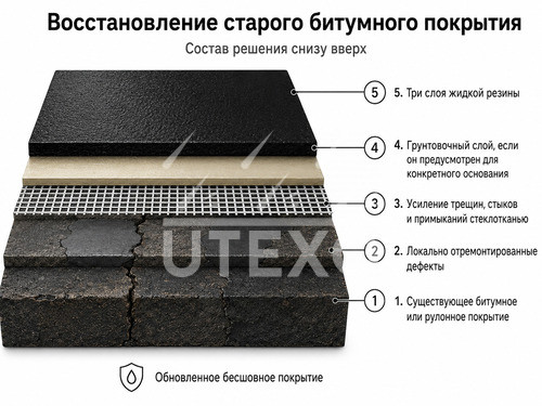 восстановление старого битумного покрытия